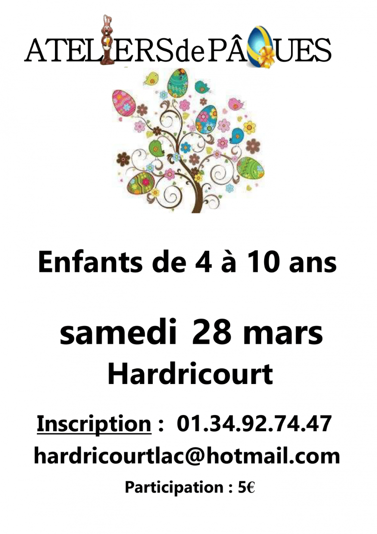 ateliers de paques 28 mars